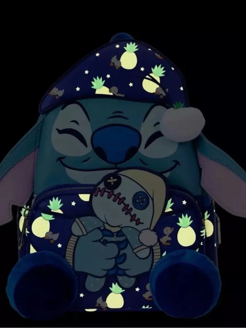 SDCC 2024 Limited Edition Bedtime Stitch Glow Mini Backpack & Wallet Set